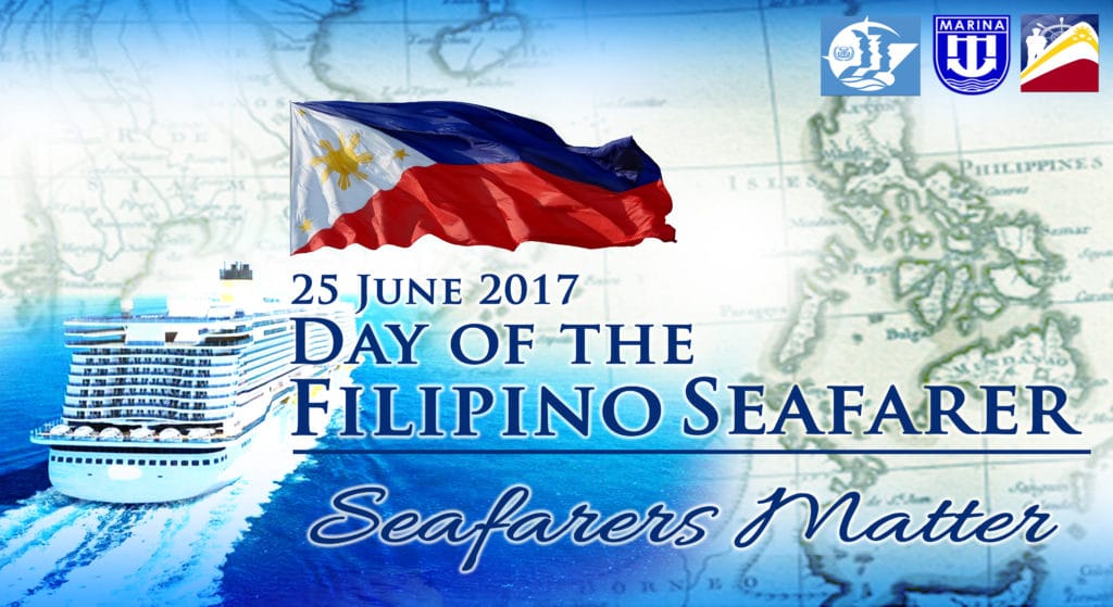 The 2017 Day of the Filipino Seafarer official cover photo.