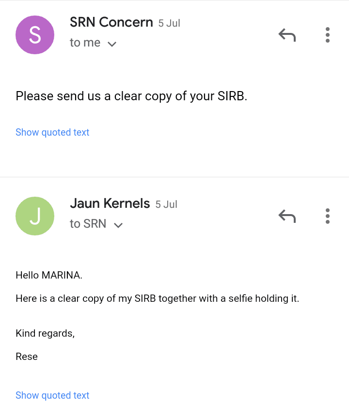 Online application problem and email replies to recover your mismo account