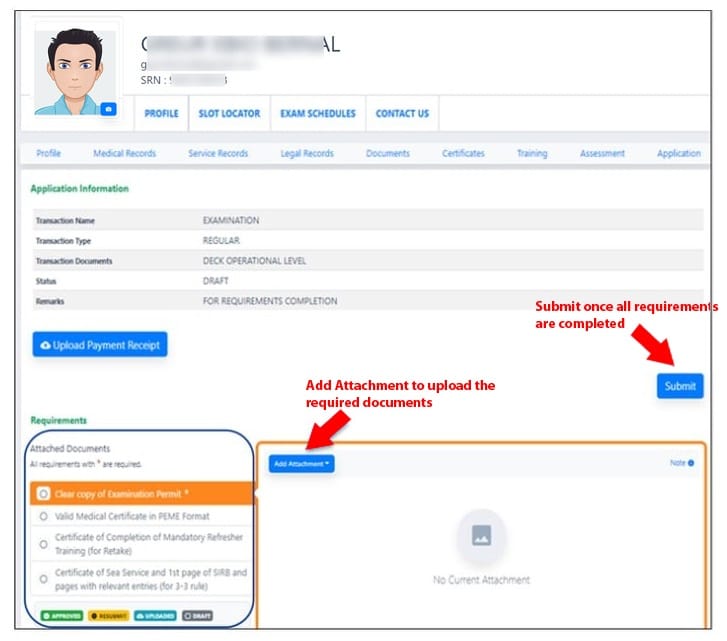 Showing the requirements and how to upload it in your MISMO.