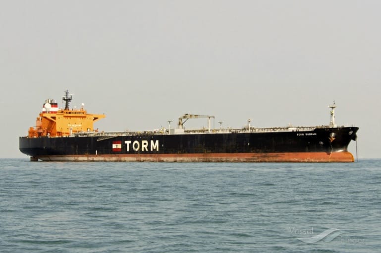 Torm Gudrun at the anchorage.