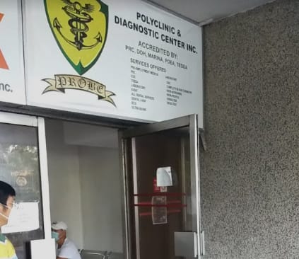 Entrance to the Polyclinic Diagnostics Center.