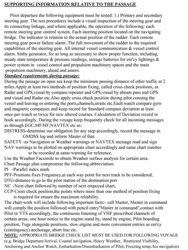 Supporting information relative to the passage.